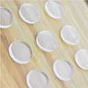 Extremely Soft Clear Glass Table Top Anti-Slip Bumper Pads Non-Adhesive Rubber Spacers Dots,3mm Thickness 20 Count