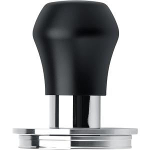 Normcore 58.5mm Coffee Tamper V4.1 Mini, Spring-Loaded with Click Feedback, Self-Leveling Stainless Steel Flat Baffle, Compatible with 58mm Espresso Machines Portafilter, Black