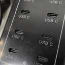 USB C Charger, 50W USB Charging Station for Multiple Devices, 10-Ports Power Hub Strip Smart Plug Charging Dock Charge Block Compatible with iPhone/Google/Tablet and More