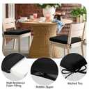 idee-home Outdoor Chair Cushions Set of 4, 17 x 16 Outdoor Seat Cushions