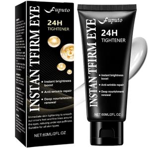 Instant Eye Tightener Cream, 60ML Instant Firm Temporary Eye Tightener for Reduces Dark Circles, Puffiness, Fine Lines, Upgraded Formula for Women, Fast-Absorbing & Moisture Lock（1Pcs