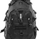 Tactical Outdoor Backpack 45L Large Military Backpack Molle Waterproof Rucksack 3 Day Bug Out Bag for Hiking Camping Travel Black