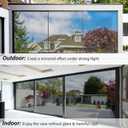 Kromapolis One Way Window Privacy Film Reflective Mirror Home Window Tint, Daytime Privacy Heat Control Anti UV Glass Tinting Static Cling (Silver, 23.6 x 157.4 inch), 23.6In x 157.4In