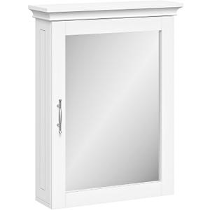 RiverRidge Somerset Bathroom Wall Mount Medicine Cabinet with Mirror, White, 19.31''W x 6''D x 24.94''H
