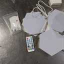 LPMYLMC 9 Pack Smart Hexagon Light Panels, 75mm Side Length, with RGB-IC, Color Changing, Music Sync, Time Switch, Compatible with Alexa Google Assistant for Indoor Decor, Gaming Decor