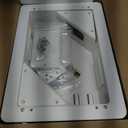 in-Wall TV Box with Flange for Home Theater Installation, 11.9" x 8.4" Cord Hider for Wall Mounted TV, with 2 Outlets, Cable Bracket, LV Cable & 1-1/2" ENT Entrance, Ideal for New or Retrofit Job (White)