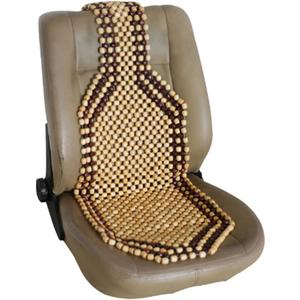 Cubierta de cuentas de madera natural para asiento de automvil, asiento delantero, de madera natural, fresca, refrescante, masaje de espalda, cmodo, de calidad premium, universal para (1 unidad.)