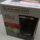 BLACK+DECKER 12-Cup Digital Coffee Maker, Programmable, Washable Basket Filter, Sneak-A-Cup, Auto Brew, Water Window, Keep Hot Plate, Black