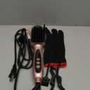 LANDOT Inoic Hair Straightener Brush for Smooth, Frizz-Free Results - Electric Heated Ceramic Straightening Brush Dual Voltage - Fast Heating Adjust Temp 250-450F for All Hair Types