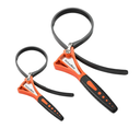 ValueMax 2-piece Strap Wrench Set, Adjustable Oil Filter Wrench with Max Diameter 4" (Small) and 6"(Large) for Shower Head Water Filter, Jar Opener Set