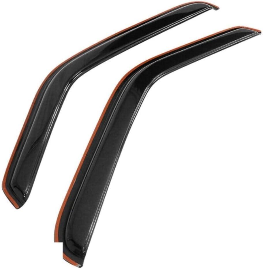 2pcs Sun Rain Guard Window Visors Tape in Channel Slim Style Acrylic Smoke for Ford for Ranger 1993-2008 FRGR93RC Fz-Wdic