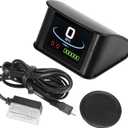 Mini HUD Head Up Display Car Dashboard Digital Speedometer with OBDII EUOBD/Outside Multifunction Data Display Error Alarm TFT LCD Display for Car/Durable 2.2 Inch / 1 Set