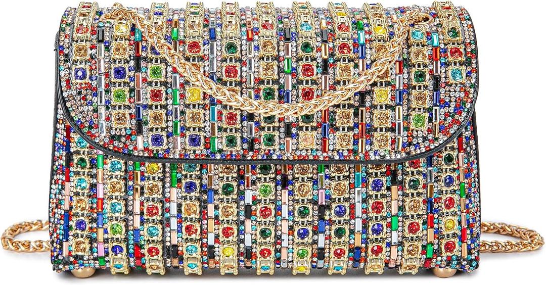 Women's Evening Handbags Rhinestone Purse Crystal Evening Clutch for Women Formal