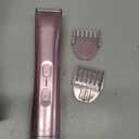 Bikini Trimmer for Women - 2-in-1 Body & Facial Hair Trimmer for Shaving, Wet & Dry Use Cordless Electric Razors for Legs, Underarms, Pubic, Ceramic Blade for Sensitive Skin - No Nicks No Bumps (Cosmic Rose)