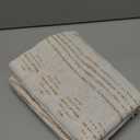 Jinchan Boho Linen Blend Curtains for Living Room & Bedroom - Farmhouse Striped Mudcloth Taupe Curtains, 90 Inch Length, Rod Pocket, Light Filtering (50"W x 90"L (Pack of 2), Back Tab| Taupe on Flax)