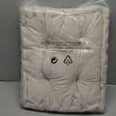 vctops Chair Cushion for Dining Chair, Soft Velvet Square Seat Cushion with Ties Cozy Indoor Chair Pad Cushion for Office Kitchen Dining Room (Beige,16"x16")