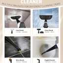 Pressurized Handheld Steam Cleaner for home with 12pcs Accessories & Safety Lock Multi-Surface Natural Deep Steamer for Cleaning Car, Furniture, Floor, Upholstery, Tile, Grout, Windows(dark gray)