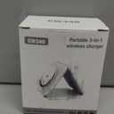 Charging Station for Apple Multiple Devices - 3 in 1 Foldable Magnetic Wireless Charger Dock - Travel Charging Pad for iPhone 17 16 15 14 13 12 Pro Max Plus Watch & Airpods (White)