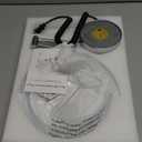 Rocollos 9" Plug-in Wall Mounted Lighted Makeup Mirror 1X/10X Magnification, Super Large Double Sided LED Vanity Mirror for Bathroom, 3 Color Dimmable 360Swivel Extendable Shaving Cosmetic Mirror