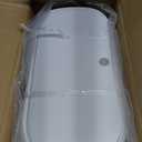 Bathroom Trash Can with Lid, Vacuum Adsorption Small Garbage Can 3.2 Gallon Press Top Lid Trash Bin with Legs Waterproof Waste Basket for Bathroom Bedroom Office Home RV (White)