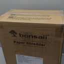 Bonsaii 12-Sheet Cross Cut Paper Shredder, 5.5 Gal Home Office Heavy Duty Shredder for Paper, Credit Card, Mail, Staples, with Transparent Window, High Security Level P-4 (C275-A)