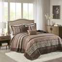 Madison Park Princeton Reversible Quilted Bedspread Set, Solid Reverse Summer Breathable, Lightweight All Season Bedding Layer, Matching Shams, Bedspread Queen(102"x118"), Red 5 Piece, Oversized Queen