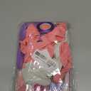 Pastel Colors Decor Baby Shower Decorations Macaron Candy Color Birthday Party Supplies Birthday Decorations, Pom Pom Tassel Banner Garland (Purple, Pink)