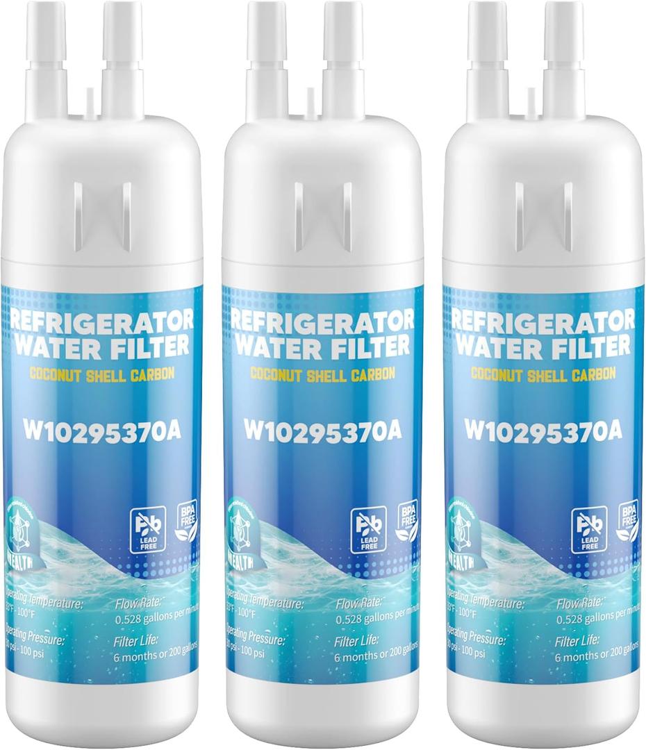 W10295370A WRS588FIHZ04 WRS325SDHZ WRS325SDHZ13 Water Filter Replacement for Whirlpool WRS321SDHZ13 WRS325FDAM04 WRSF5536RZ00 WRS588FIHZ00 WRFF3236RZ00 WRMF3636RZ00 WRS571CIHZ01