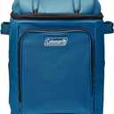 Coleman 42-Can Soft Rolling Cooler with Wheels, Leak-Proof Portable Insulated Chiller with 12+ Hour Ice Retention, Made with Recycled Materials