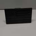 SINGARO Tow Hitch Cover, Heavy American Flag Metal Trailer Hitch Cover for 2 Inch Receivers, Ideal for Truck Accessories with 5/8-Inch Pin Diameter Trailer Hitch Lock (Black)