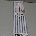 6 Pack Spring Tension Curtain Rod Adjustable Length for Kitchen, Bathroom, Cupboard, Wardrobe, Window, Bookshelf DIY Projects (15.7" to 28"- 6 Pack, White)