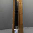 Tension Curtain Rod, 51-86 Inch,Spring Shower Tension Curtain Rod, Closet Rod, for Windows or Shower, Easy to Install, No Drilling, No Rust, for Bathroom, Rod Diameter 1.26 Inches, Black,Umimile