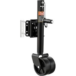 YOMILINK 1500 lbs Trailer Jack with Dual Wheel, Heavy Duty Swivel Boat Jack