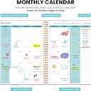 2 x Monthly Planner 2025-2027, 2 Year Months Planner Calendar 2025-2027, July 2025 - June 2027, 7" x 10", 25-27 Monthly Calendar Planner, Perfect for School Office Home Planning - Color Splash
