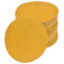 6-Inch No-Hole Hook and Loop Sanding Discs 80-Grit, Random Orbital Sandpaper for Automotive and Woodworking, 100-Pack