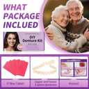 At-Home DIY Denture Kit: Full Set of Upper & Lower False Teeth for DIY Smile Transformation-MM2