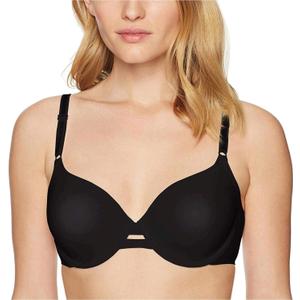 Warner's Women's Blissful Benefits Side Smoothing Underwire Bra (38B, Black)