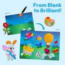 2 x Klever Kits Easter Foil Art Kit for Kids - Arts & Crafts Supplies, Mess Free Coloring, Easter Basket Stuffers, Foil Foam Stickers, Creative Travel Toys, Birthday Gifts for Boys & Girls Ages 4 and Up