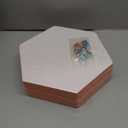 FOCHIER F 10PCS Hexagon Cork Boards for Walls Decor, 12"*10.2" Felt Bulletin Board Tiles Sets for Home Office Class Kitchen with 50 Push Pins, Self Adhesive DIY Pin Board for Photos Memos