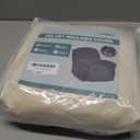 Pfrstuv Chair Covers 4-Pieces Recliner Chair Covers 1 Seater Cover for Recliner Chair Leather Look Recliner Slipcovers with Pockets Furniture Covers(Recliner, Ivory)