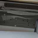 TEENFON Farmhouse Storage Cabinet with 2 Adjustable Shelves, Bathroom Cabinet with 4 Doors, Cupboard for Kitchen, Living Room, Rustic Gray
