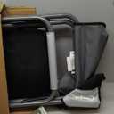 Portal Folding Director Chair with 2-Way Rotating Side Table, Heavy Duty 300 lb Camping Chair with Swivel Tray & Cup Holder, Ergonomic Mesh Back Portable Outdoor Seat for RV, Tailgating & Lawn, Grey