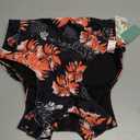 SHEKINI Women's Sporty One Piece Bathing Suits High Neck Rash Guard Leotards Zipper Swimsuit (Large, Black Print)