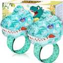 Vvinca Walkie Talkies for Kids 2 Pack - Dinosaur Toys for Boys Age 3-12 T-Rex Adjustable Wrist Strap Long Range Clear Sound Outdoor Camping Gears Christmas Stocking Stuffers Birthday Gifts, Blue
