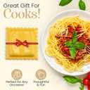 Ceramic Ravioli Spoon Rest for Stove Top, Spatula Holder for Counter, Funny Yellow Spoon Rest for Italian Kitchen Decor, Funny Kitchen Decor, Italian Themed Gifts for Cooks