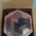 12 Pack Hexagon Tangram Puzzles Gifts for Christmas Wooden Brain Survivor Puzzles for Adult Challenge Hexagon Tangram Brain Teaser Geometric Jigsaw Russian Blocks for Family Party Logic Game