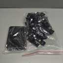 20Pack Mini Chalkboard Signs with Rotatable Clip, Erasable Double Sided Blackboard Clips Plastic Merchandise Sign Display Clip Holder for Food, Store Signs Displays (Black)