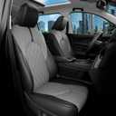 for Grand Highlander Seat Covers Full Set, 1:1 Custom Fit for Grand Highlander 2024 2025 2026 7 Seaters,2nd Row Captain Chairs Leather Seat Protectors(Black-Grey)