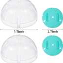 2 Pieces Hamster Ball Hamster Exercise Ball 5.7 Inch Guinea Pigs Running Balls Transparent Plastic Hamsters Wheel for Mini Dwarf Rabbits Small Pets to Reduce Boredom and Increase Activity