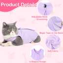 Cat Recovery Suit for Abdominal Wounds or Skin Diseases, Cat Onesie for Cats After Surgery Female Kitten Recovery Suit, Breathable E-Collar Alternative for Cats After Spay Anti Licking Wounds, Medium